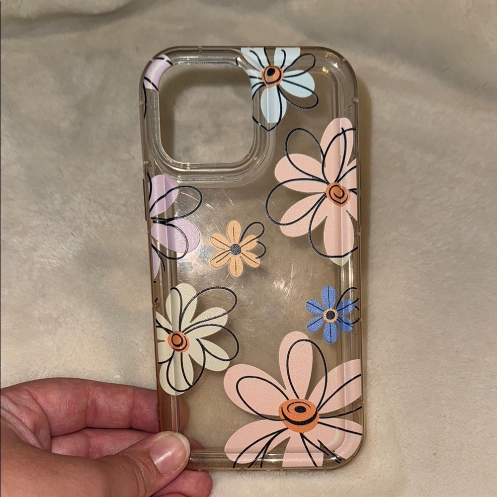 Floral Clear Phone Case